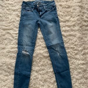 American Eagle ripped jeggings
